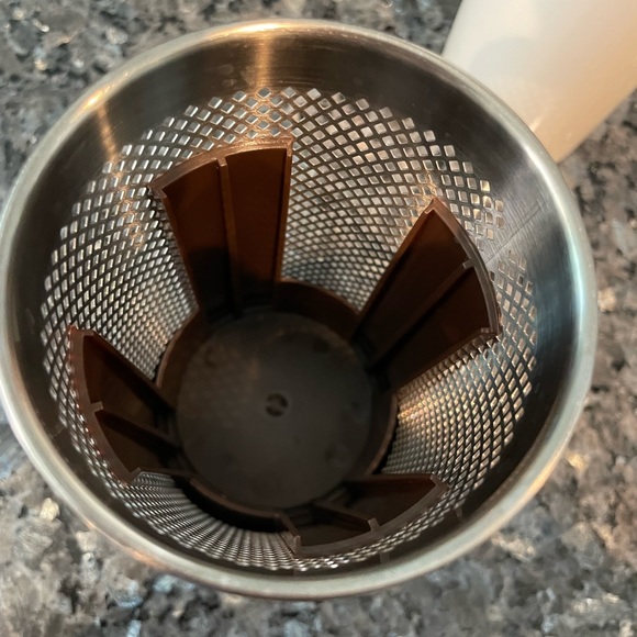 (2) StarBucks 2010 Collectible Coffee Ceramic & Metal Travel Tumblers Mug - Picture 6 of 8